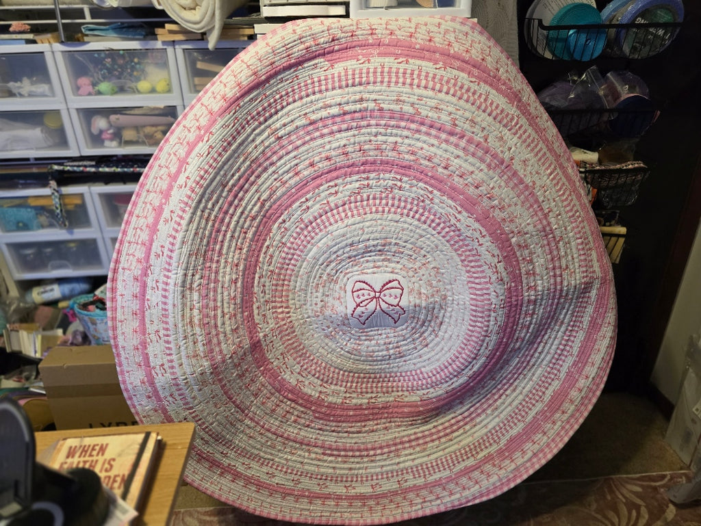 Pretty Pink Bows Jellyroll Rug