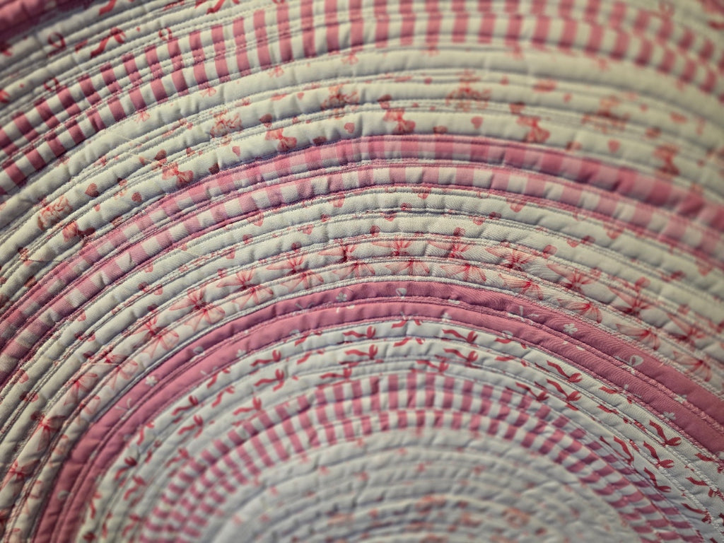 Pretty Pink Bows Jellyroll Rug